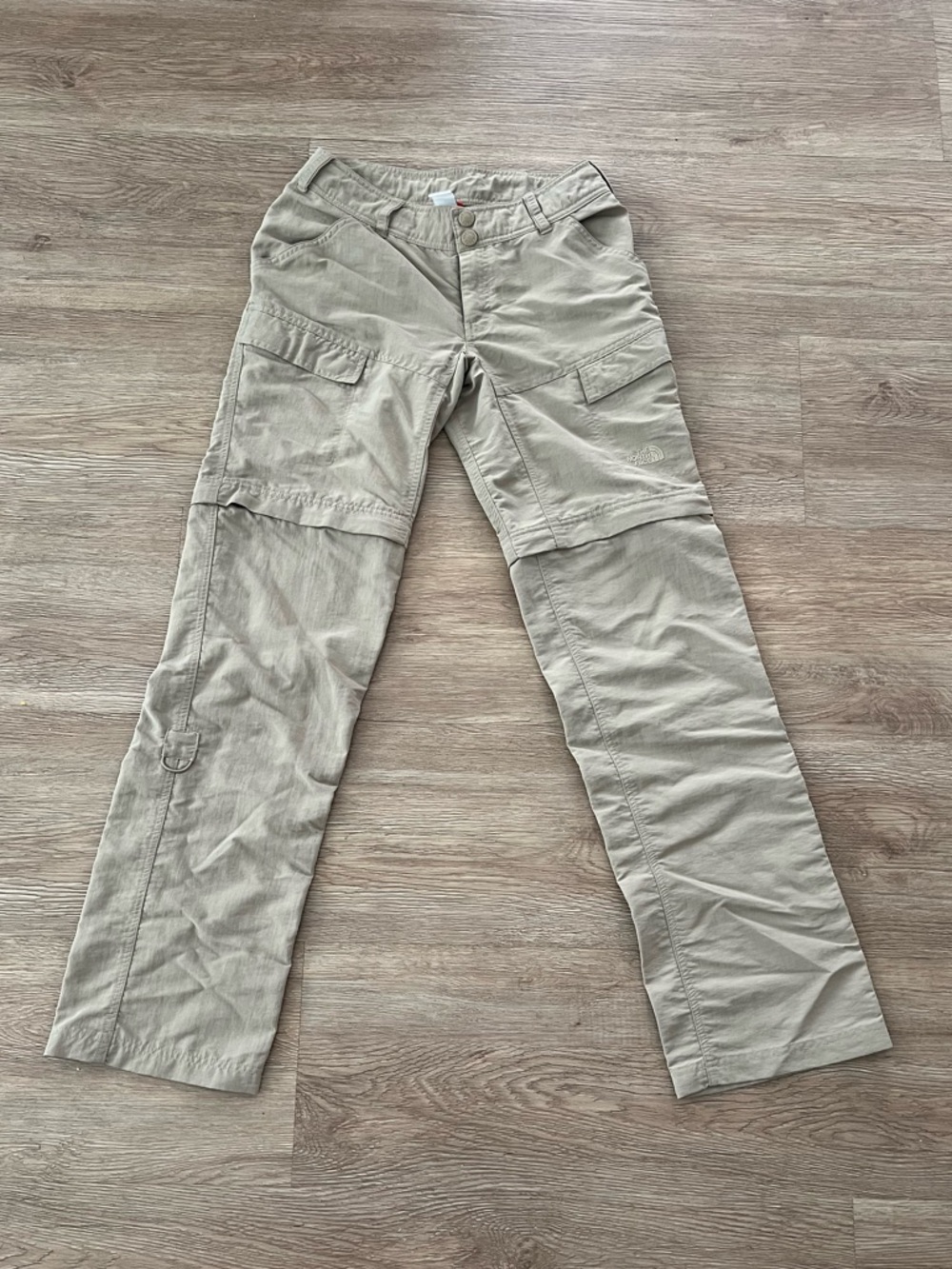 The North Face Beige Convertible Hiking Pants